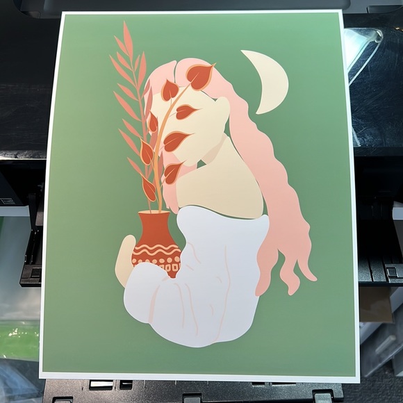 Wall Art Boho Woman Print Poster Illustration Unframed - Picture 17 of 17